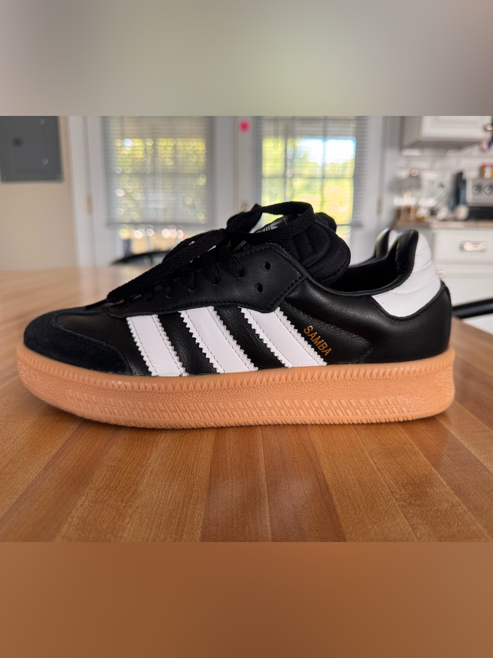 adidas Samba Platform Sneaker - Black / White / Gum
